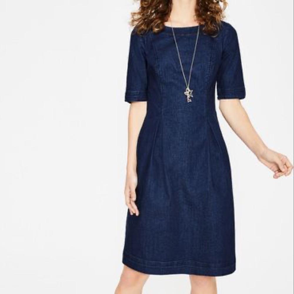 🆕 BODEN Sheath Dress Navy 12L
